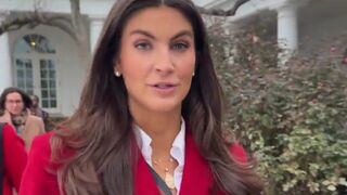 President Trump has thrown CNN's Kaitlan Collins into a TAILSPIN after adding "TRUTH Social" likes Plaque at White House