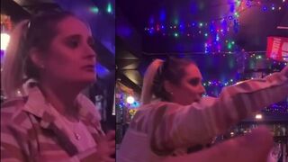 Woman accuses bartender of wanting to “RAPE” her and calls him a racial slur