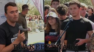 Charlie Kirk at Florida State University earlier in 2025 answering a question on the Epstein files.