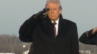 Somber Trump SALUTES, joins Hegseth and officers to honor return of 2 US soldiers killed in Syria ambush.