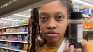 Woman proudly posted a video of herself opening spice containers to refill one at Dol